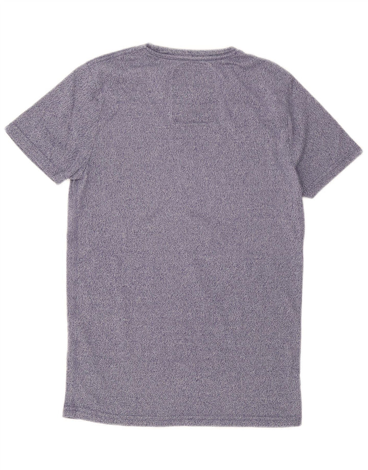 Superdry camiseta masculina gráfica top pequeno azul algodão