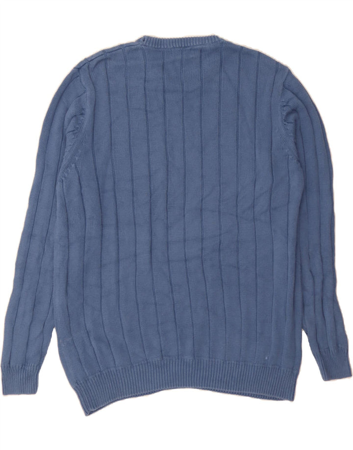 DOCKERS Mens Crew Neck Jumper Sweater XL Blue Cotton Vintage Dockers and Second-Hand Dockers from Messina Hembry 