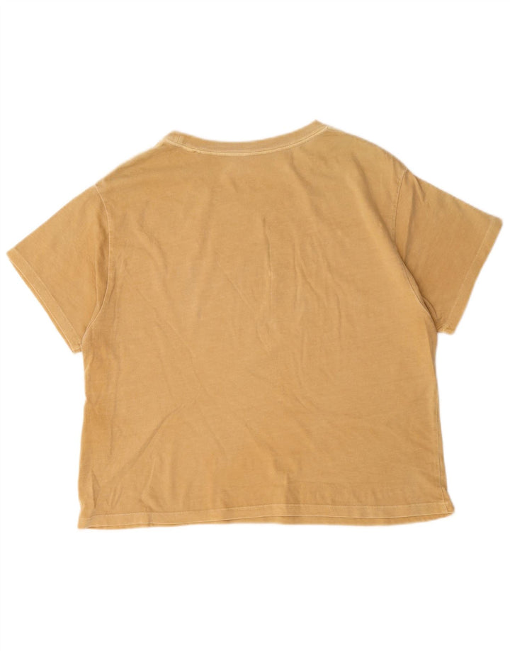 Camiseta feminina Levi's UK 14 algodão bege médio