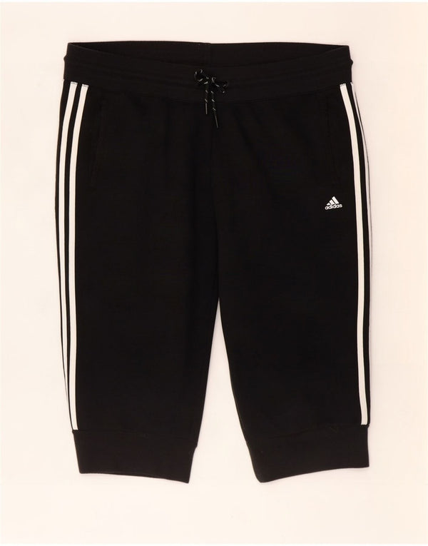 Adidas Womens Climalite Sport Shorts UK 16/18 Grande Poliéster Preto