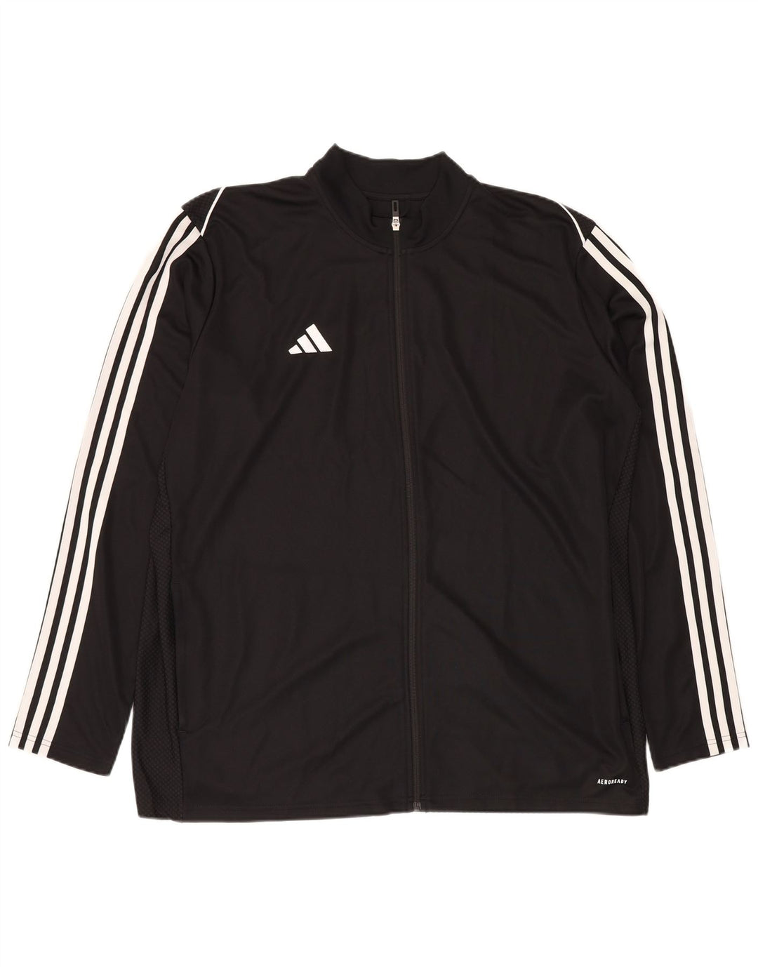 ADIDAS Mens Aeroready Slim Fit Tracksuit Top Jaqueta 2XL Poliéster Preto