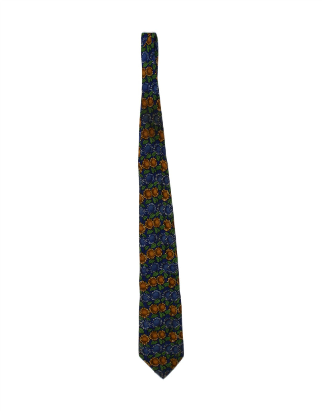 Trussardi Gravata gráfica masculina tamanho único azul floral seda