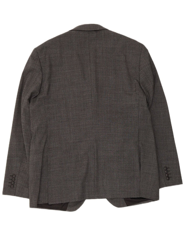Jaqueta blazer masculina de 2 botões Marks & Spencer Reino Unido 44 XL cinza