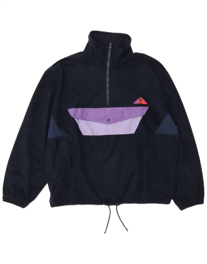 Jaqueta masculina Aesse Anorak UK 38 bloco colorido azul marinho médio