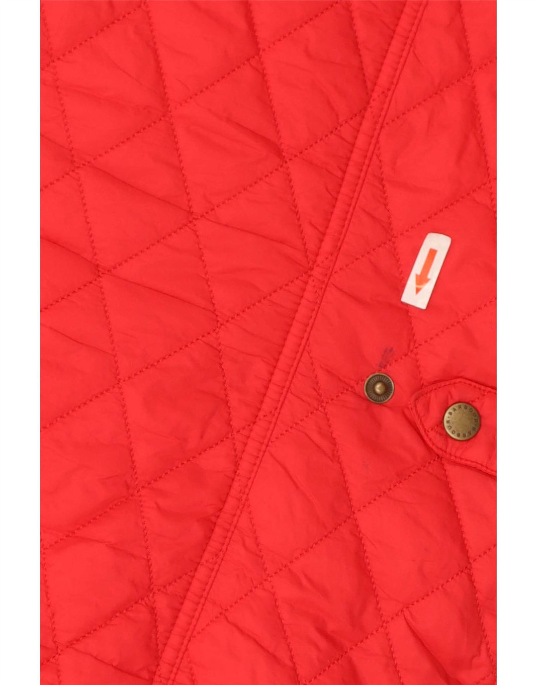 Colete acolchoado feminino Barbour UK 14 grande poliamida vermelha