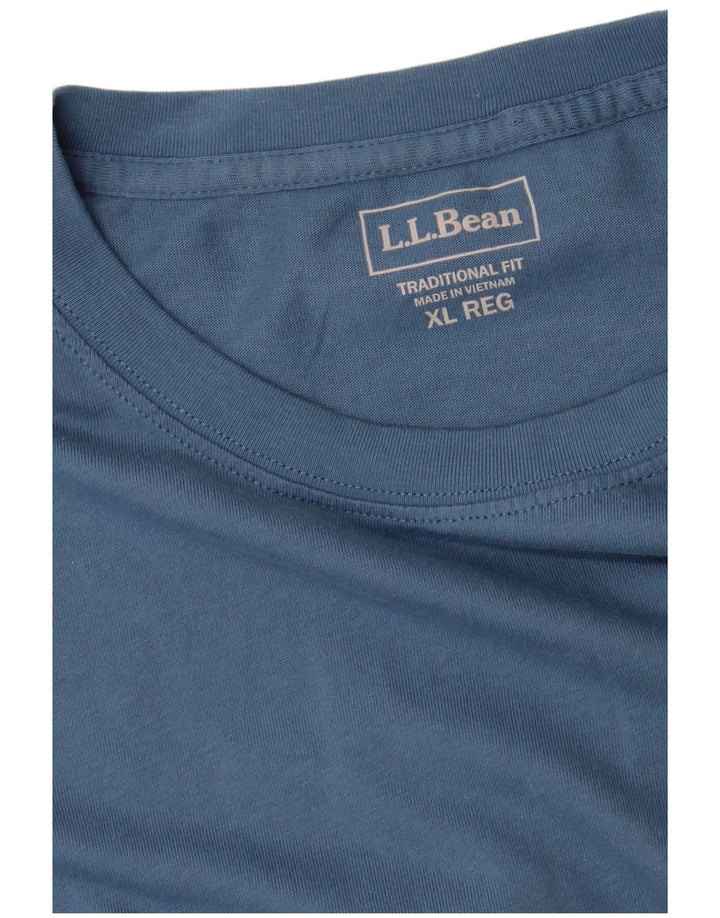 LLBEAN Masculino Tradicional Fit Top Manga Longa XL Azul