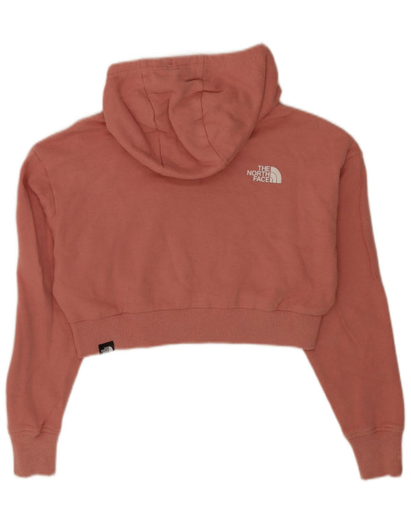 Suéter feminino com capuz e corte solto The North Face Reino Unido 6 XS algodão rosa