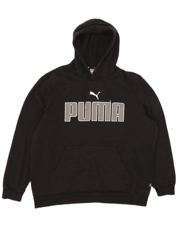 Puma masculino gráfico moletom com capuz XL preto algodão