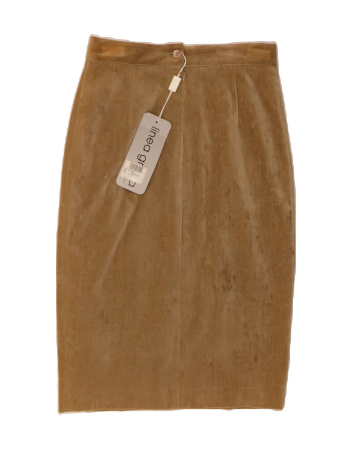 CARLA CARINI Womens Pencil Skirt Small W26  Brown Cotton Vintage Carla Carini and Second-Hand Carla Carini from Messina Hembry 