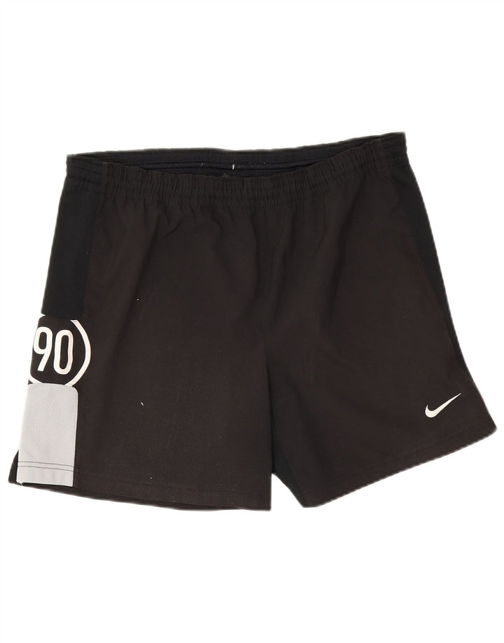 Shorts esportivos gráficos masculinos Nike pequenos pretos colorblock
