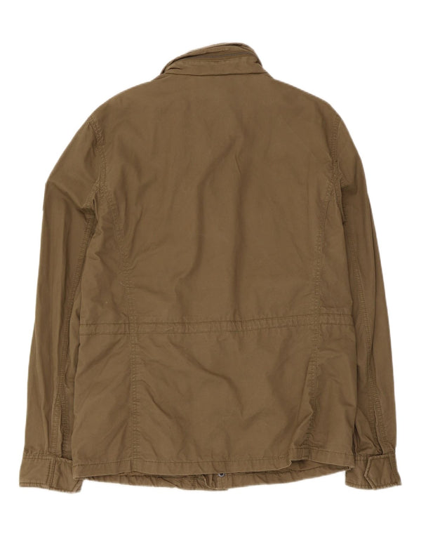 Jaqueta militar masculina Superdry UK 40 grande algodão cáqui