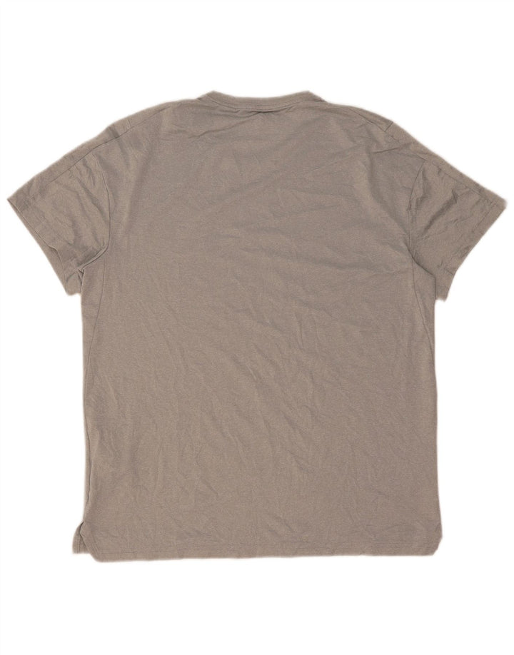 Camiseta Nike Masculina Dri Fit Top Grande Cinza Poliéster