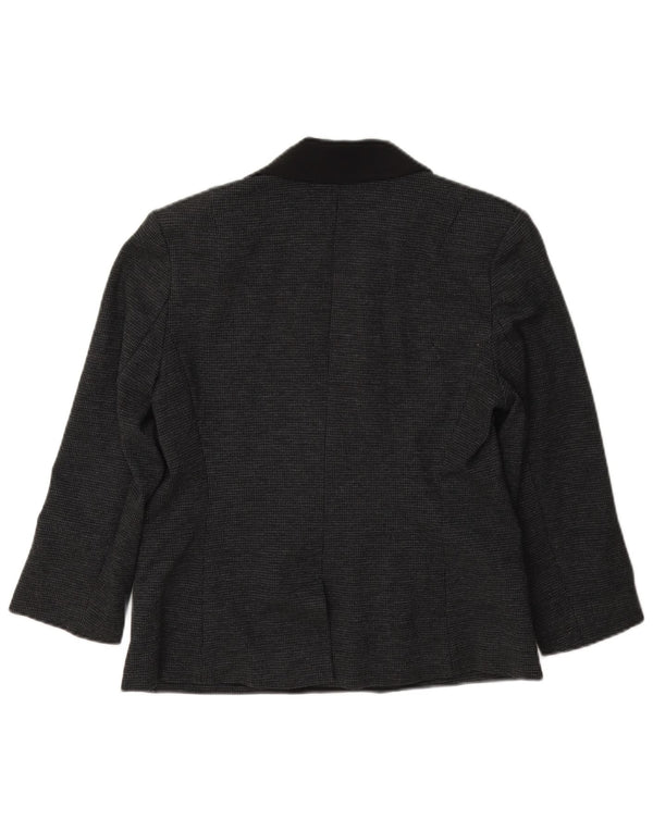 Jaqueta blazer feminina French Connection com peito duplo Reino Unido 12 cinza médio