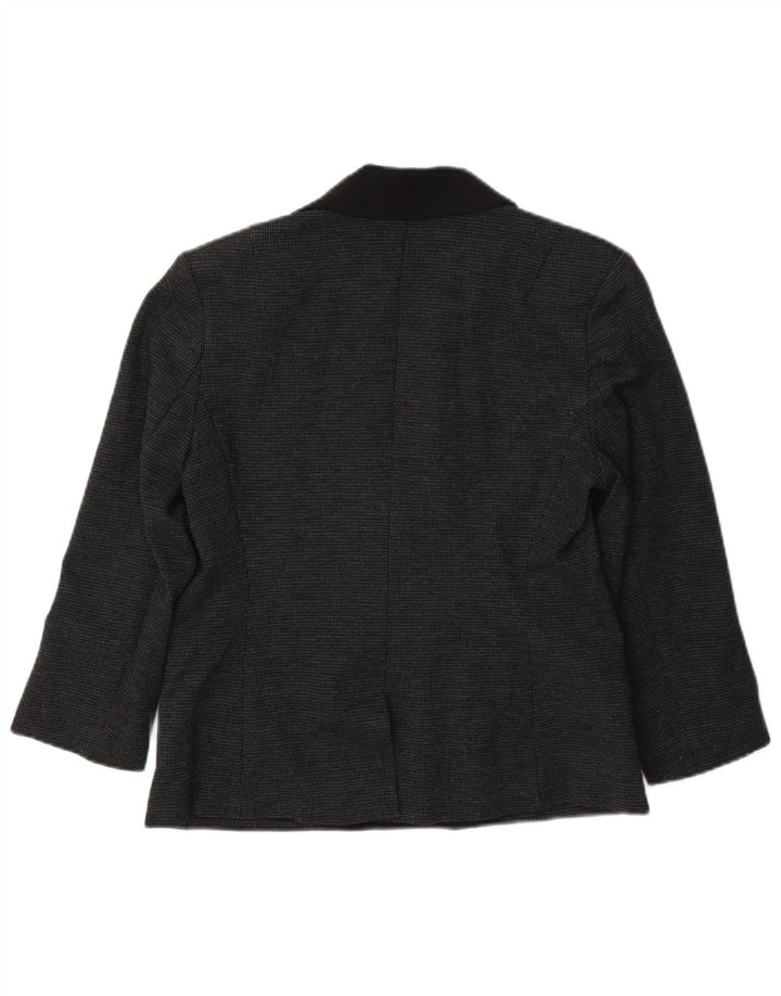 Jaqueta blazer feminina French Connection com peito duplo Reino Unido 12 cinza médio
