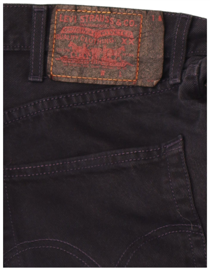 Levi's Masculino 501 Straight Jeans W38 L30 Algodão Preto
