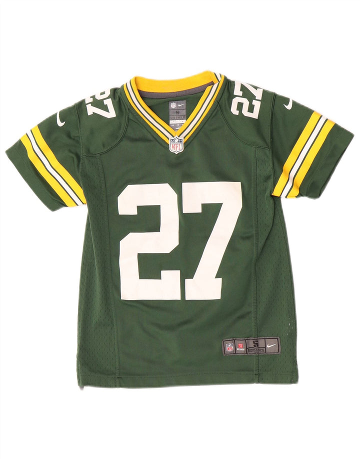 Camiseta Nike Boys Graphic Top 7-8 Anos Pequeno Poliéster Verde