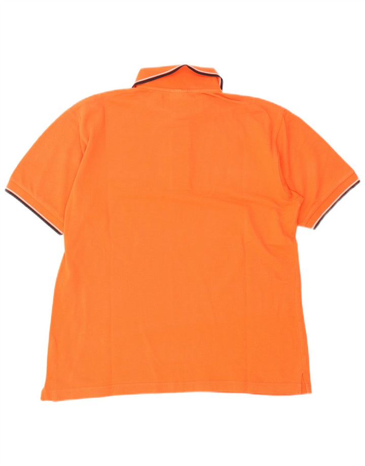 Camisa polo masculina Spalding algodão laranja médio