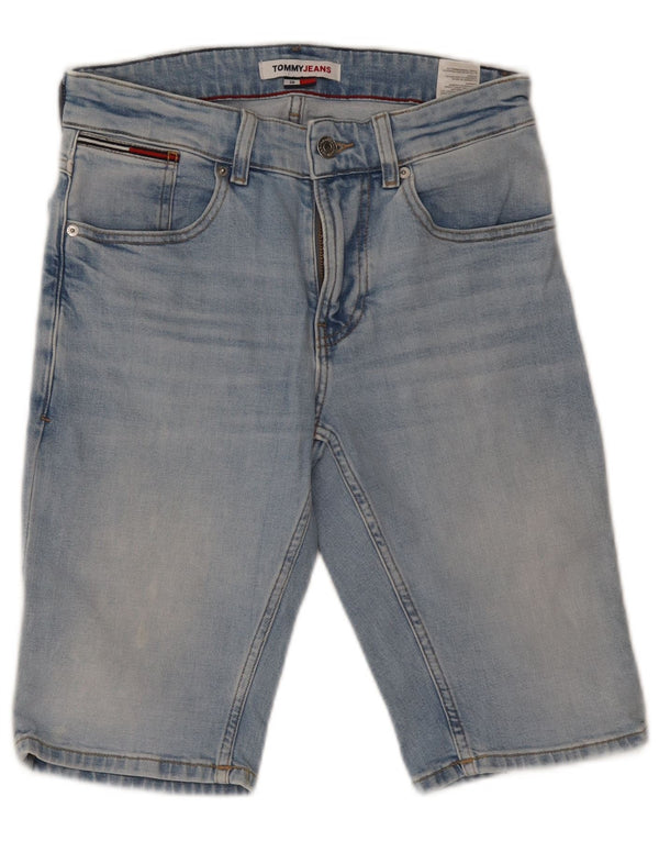 Shorts jeans feminino TOMMY HILFIGER W28 algodão azul médio