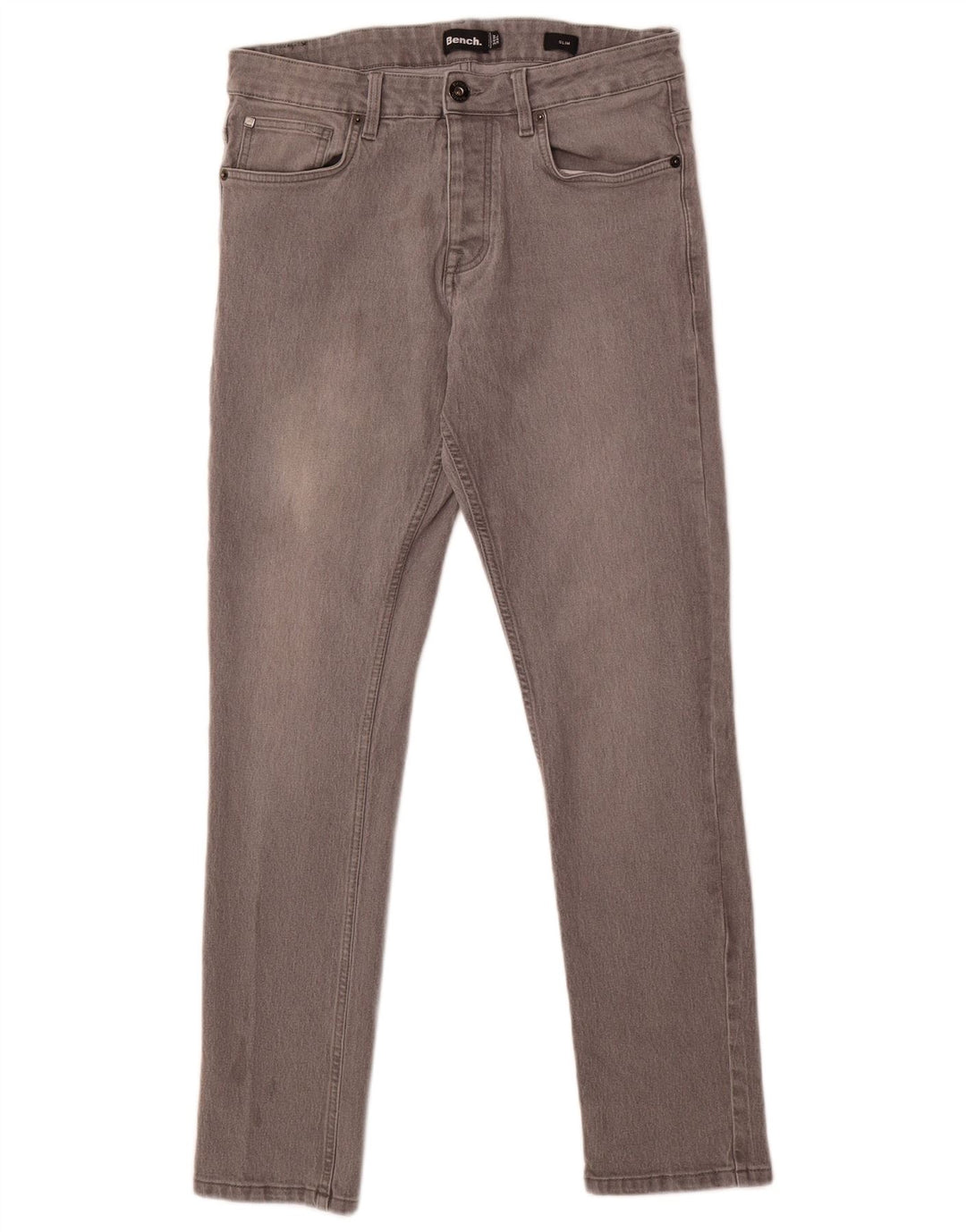 BENCH Masculino Slim Jeans W34 L32 Algodão Cinza