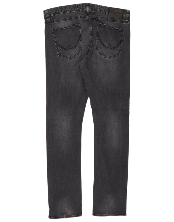 Superdry Mens Corporal Slim Jeans W34 L32 Azul Marinho Algodão