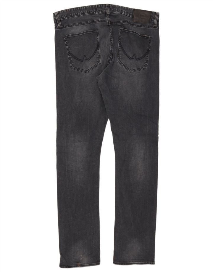 Superdry Mens Corporal Slim Jeans W34 L32 Azul Marinho Algodão