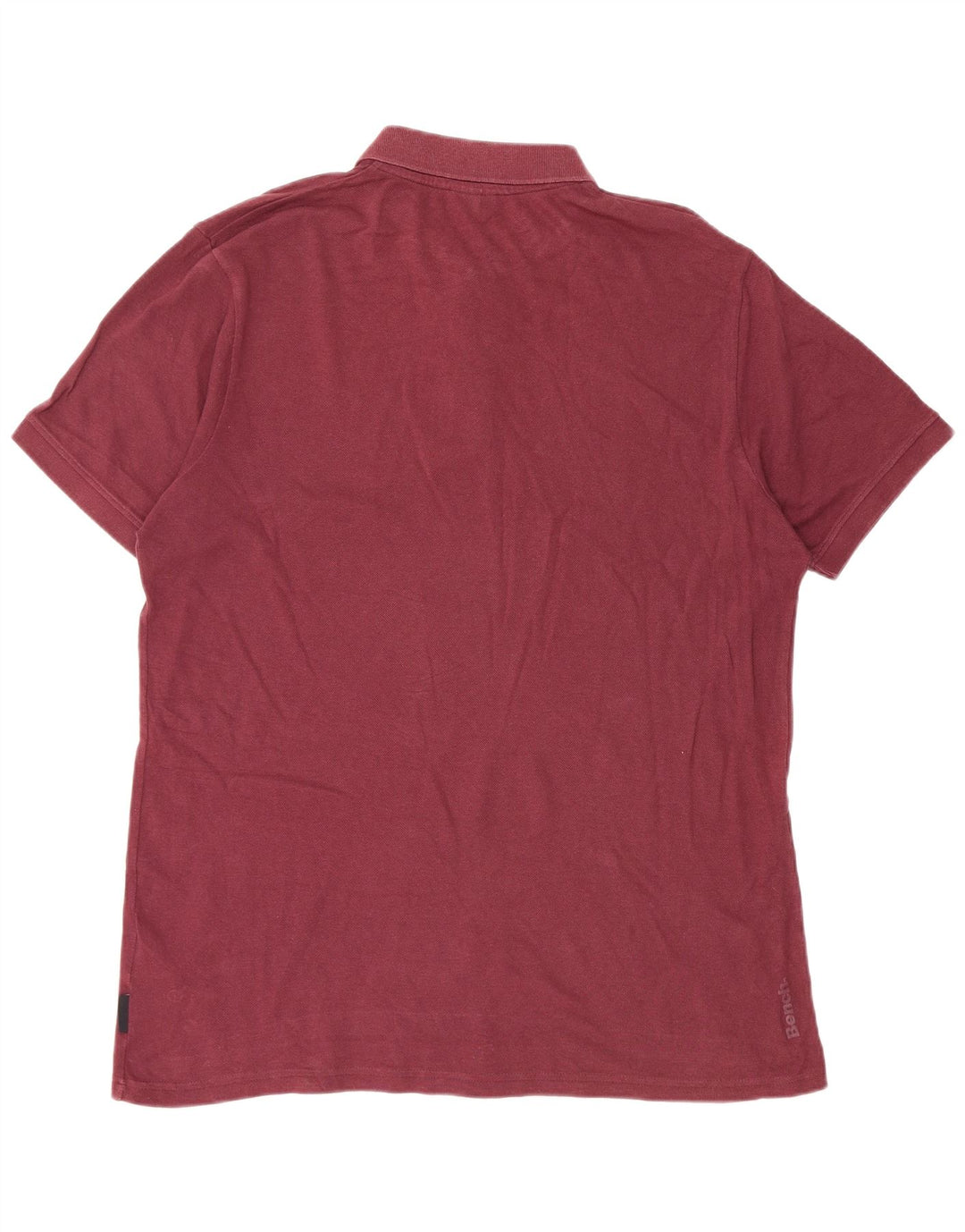 Camisa polo masculina Bench XL algodão Borgonha