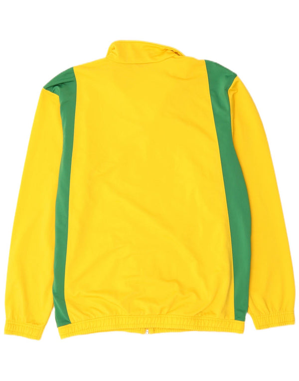 Puma Mens Tracksuit Top Jacket Médio Amarelo Colorblock Poliéster