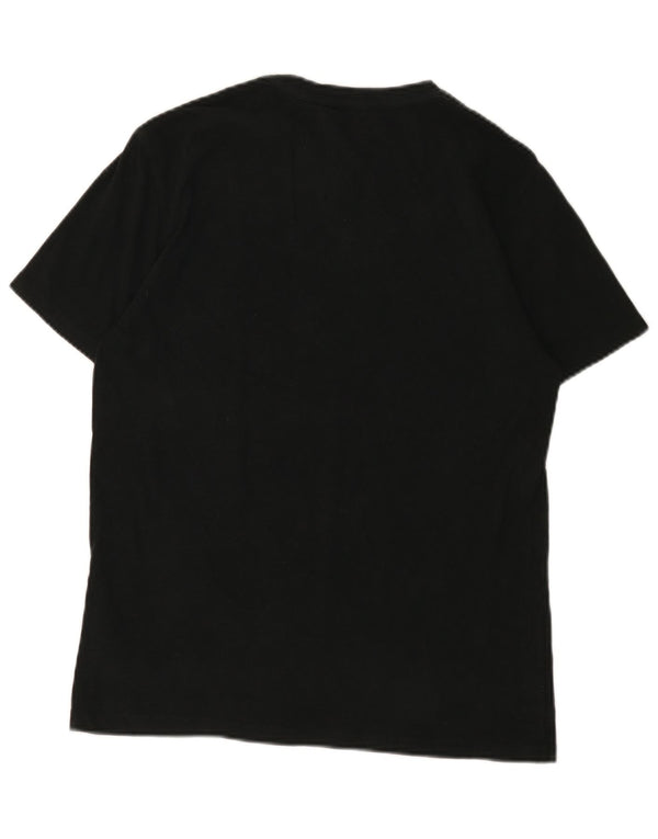 All Saints Mens T-Shirt Top Medium Black Cotton