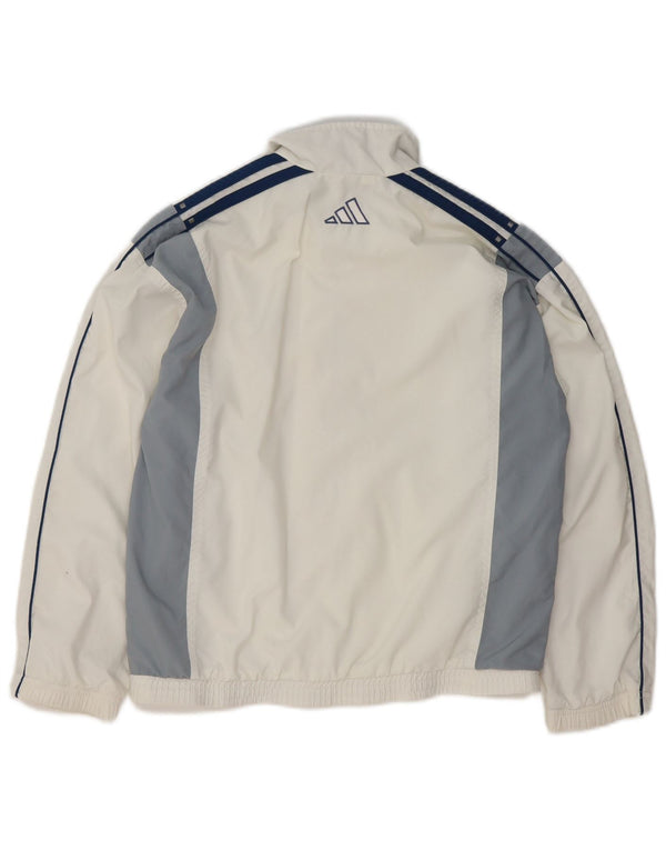 Jaqueta Adidas Meninos Treino Top 11-12 Anos Branco Colorblock Poliéster