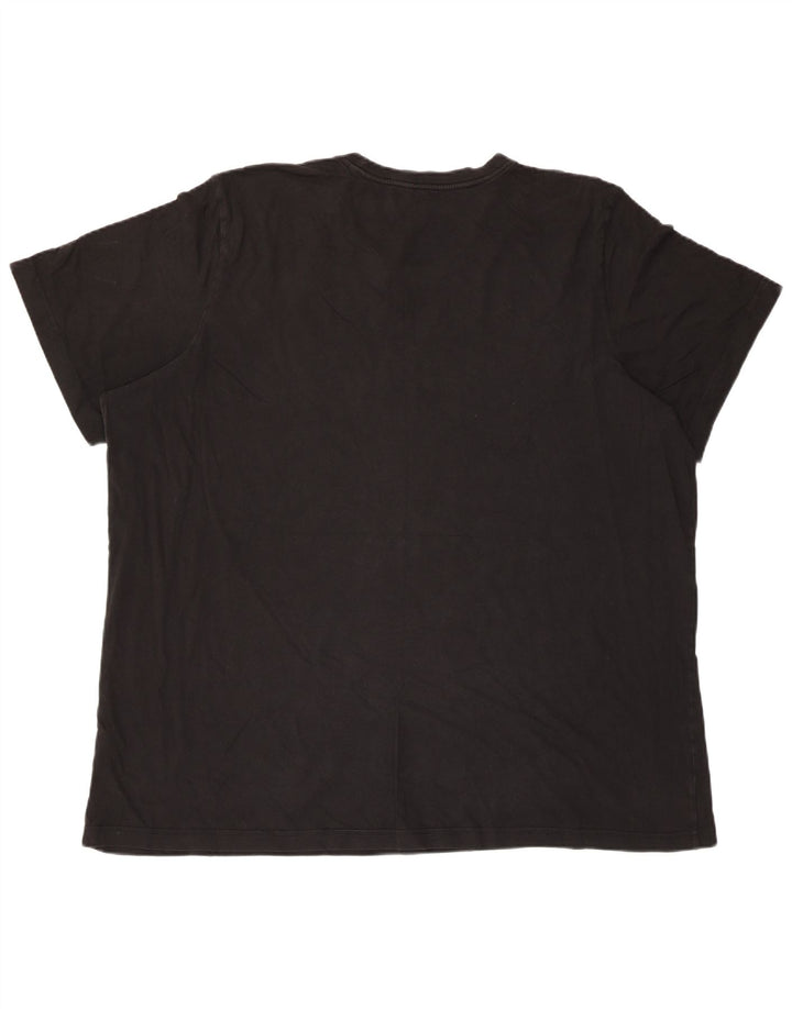 Camiseta gráfica masculina Adidas Top 2XL algodão preto