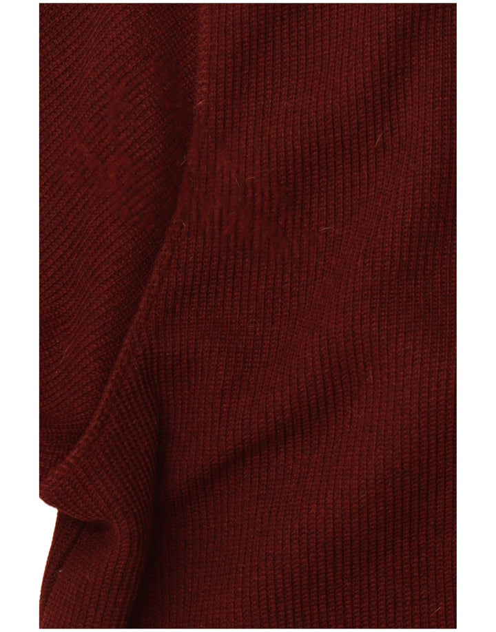 WEIRD FISH Suéter masculino com capuz e zíper 3XL poliéster marrom