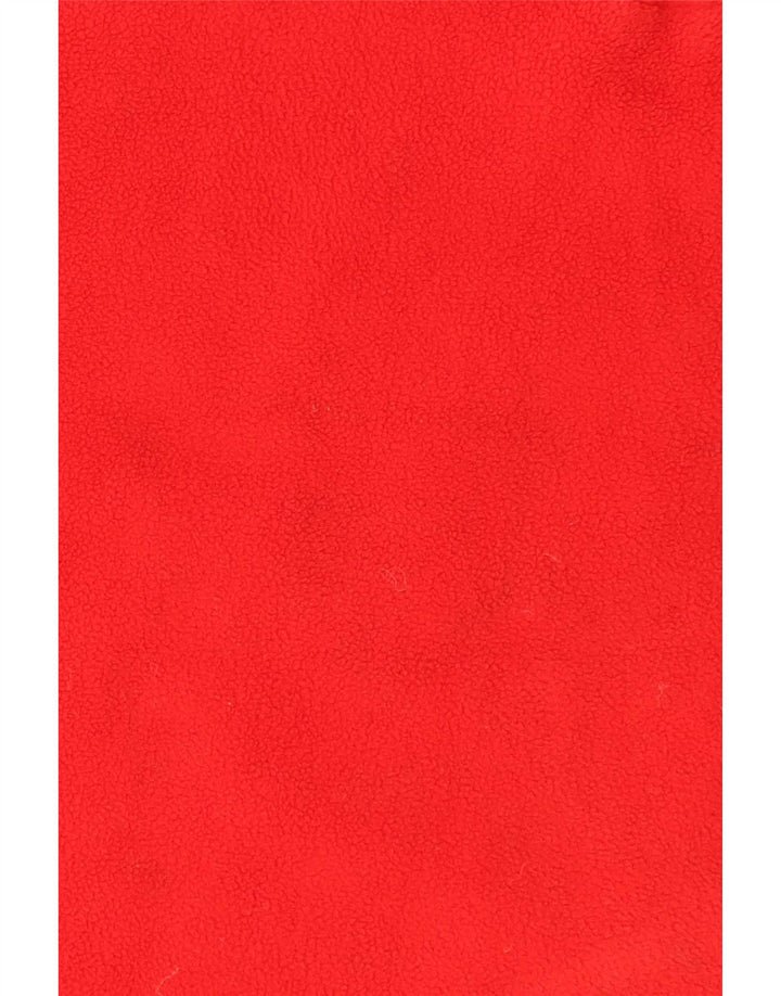 Suéter de lã masculino Brugi com zíper e gola grande poliéster vermelho