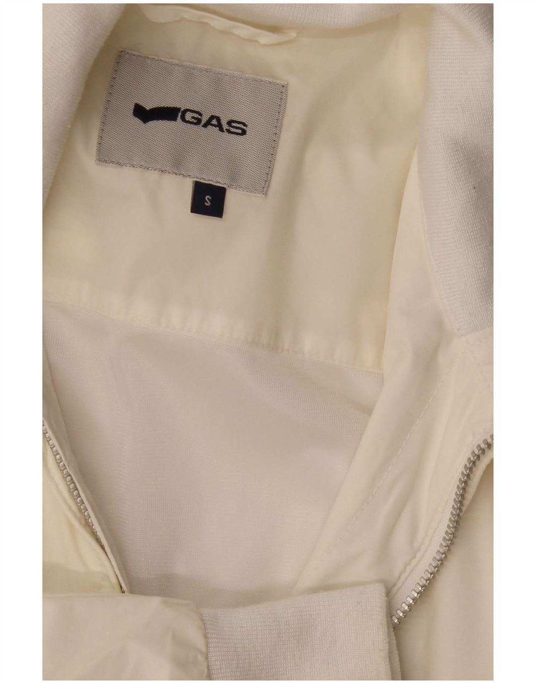 Jaqueta bomber masculina GAS UK 36 pequena off white