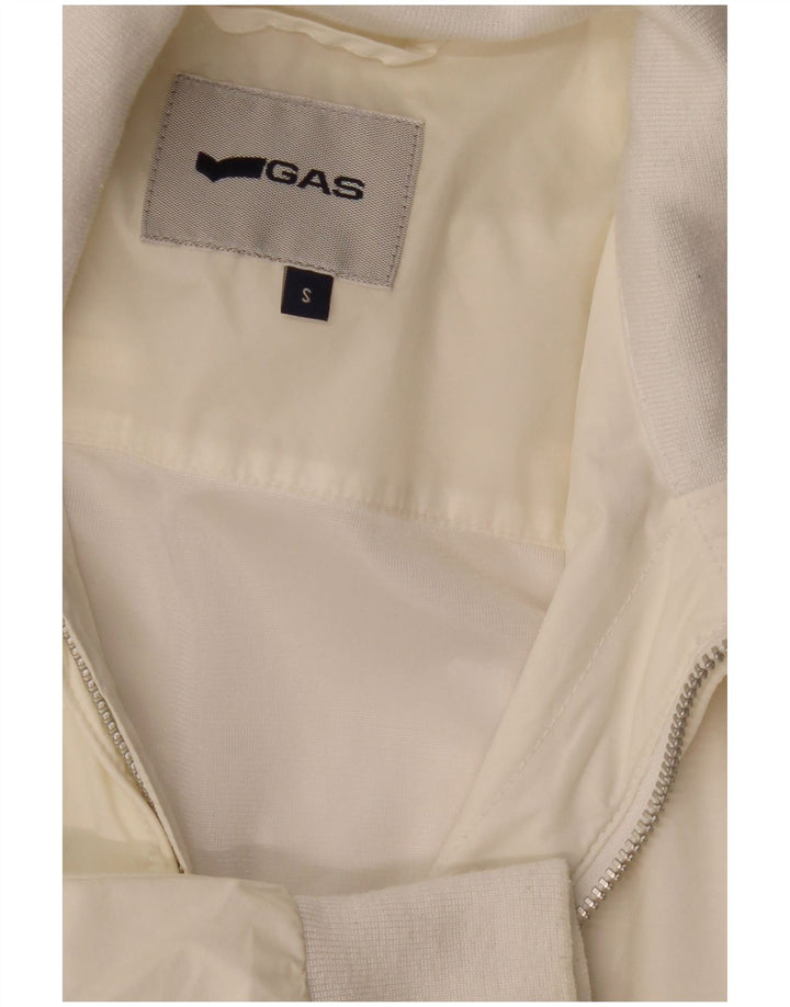 Jaqueta bomber masculina GAS UK 36 pequena off white