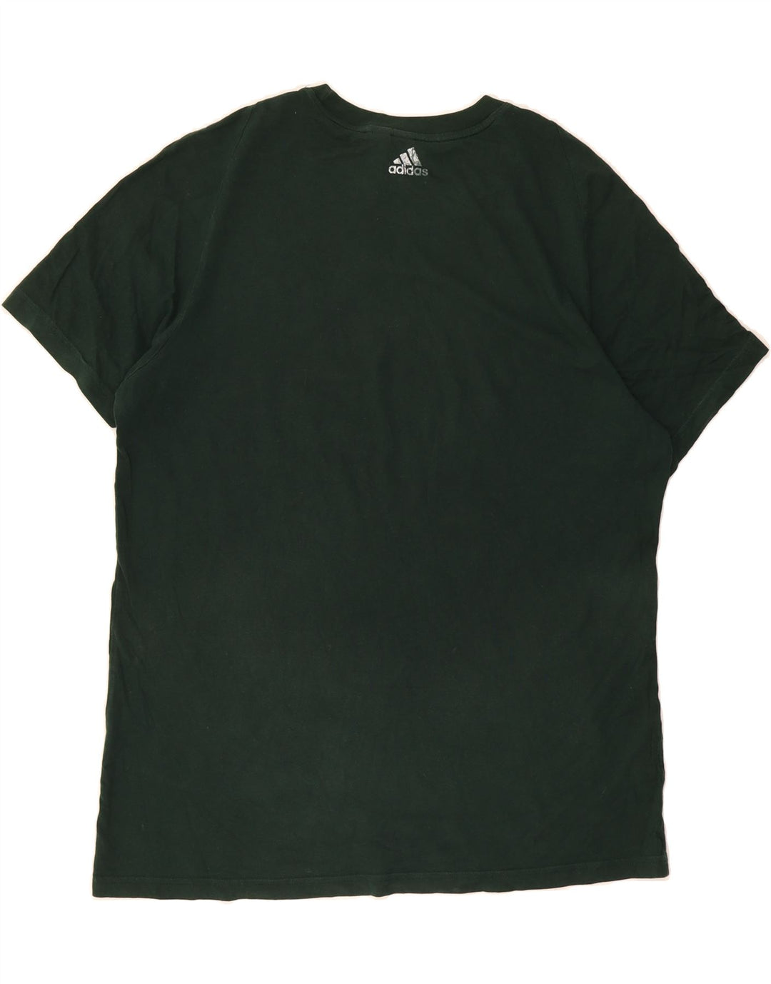 ADIDAS Mens Graphic T-Shirt Top XL Green Cotton Vintage Adidas and Second-Hand Adidas from Messina Hembry 