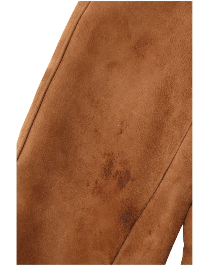 Casaco feminino HEA TONA Shearling UK 14 acrílico marrom médio