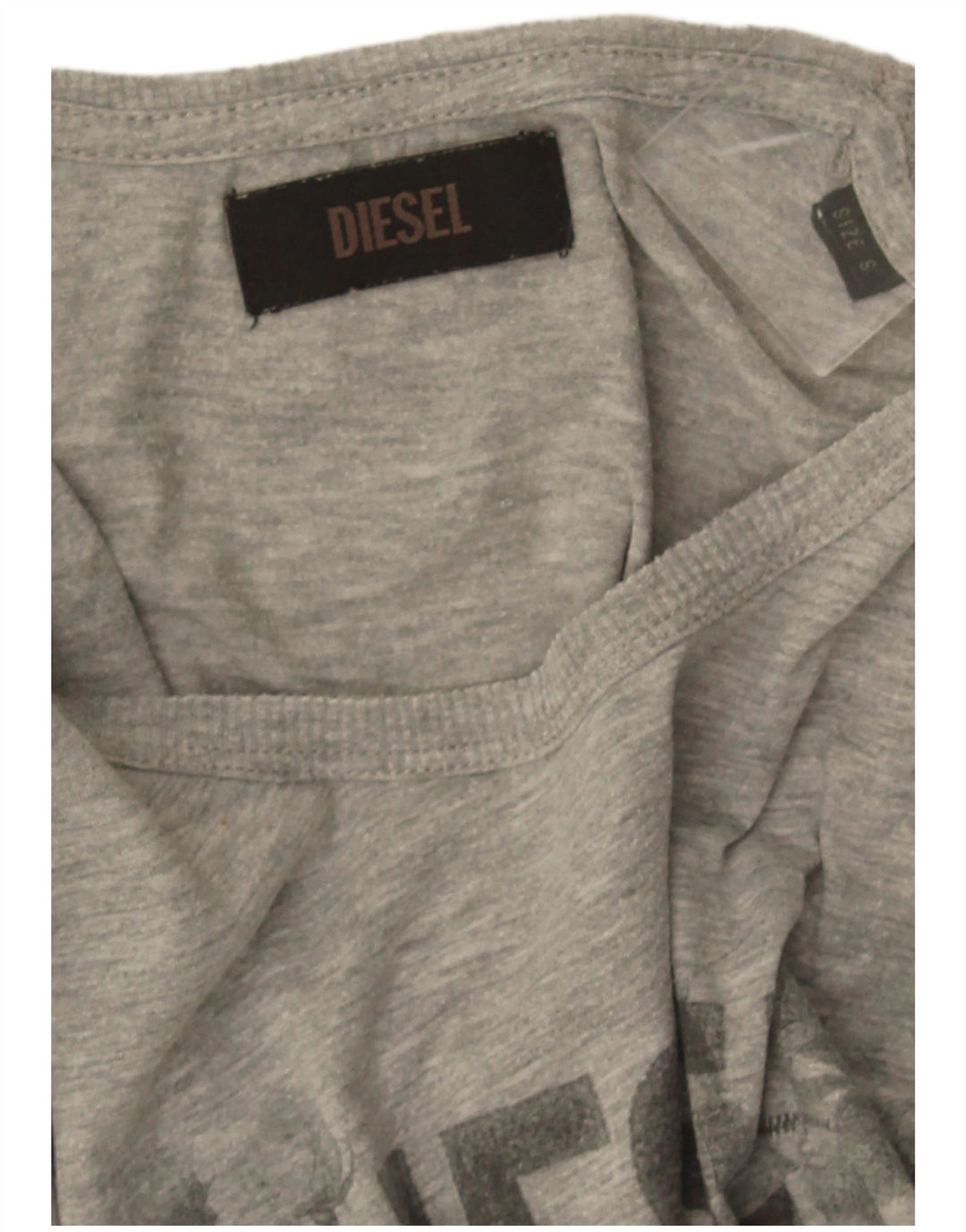 Camiseta feminina Diesel Diesel Top UK 8 Pequeno Cinza