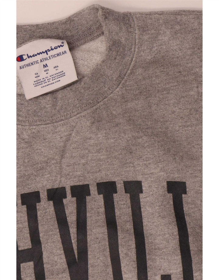 Champion Mens Nashville Graphic Moletom Jumper Médio Cinza Salpicado