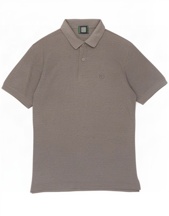 Camisa polo masculina Sergio Tacchini cinza médio manchado