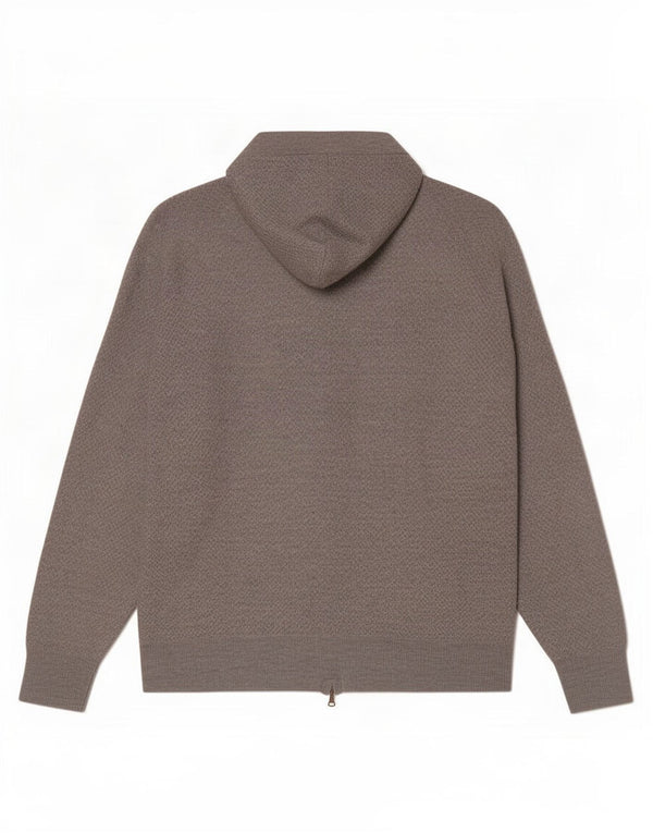 Suéter cardigã masculino com capuz Marks & Spencer grande viscose cinza