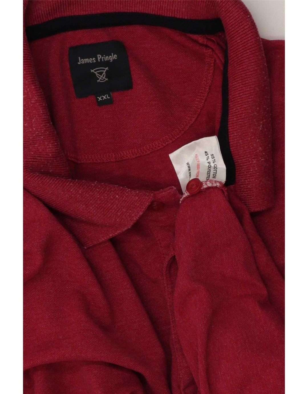 Camisa polo masculina Pringle 2XL algodão rosa