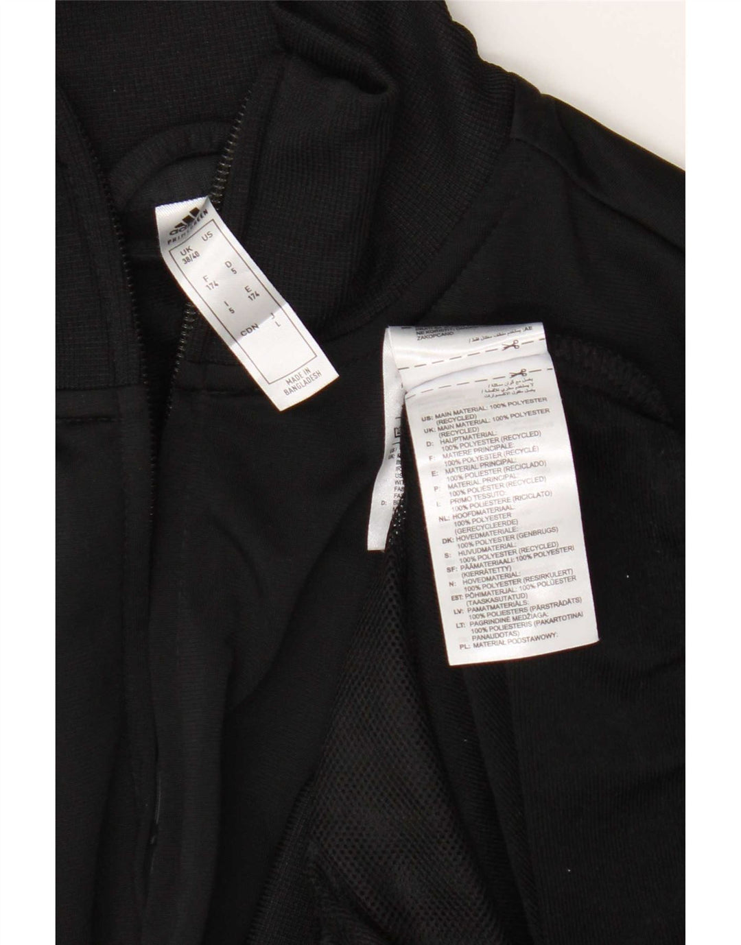 Adidas Mens Graphic Tracksuit Top Jacket UK 38/40 Médio Preto Poliéster