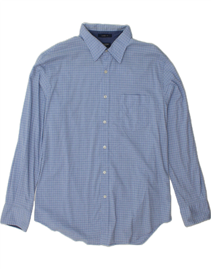 DOCKERS Mens Classic Fit Shirt XL Blue Check Cotton Vintage Dockers and Second-Hand Dockers from Messina Hembry 