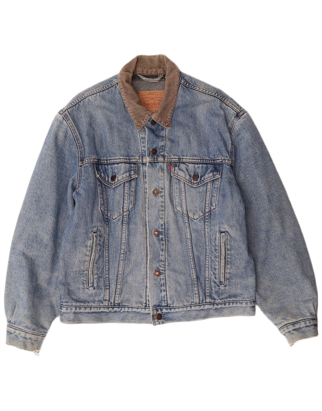 Jaqueta jeans masculina LEVI'S UK 40 grande azul