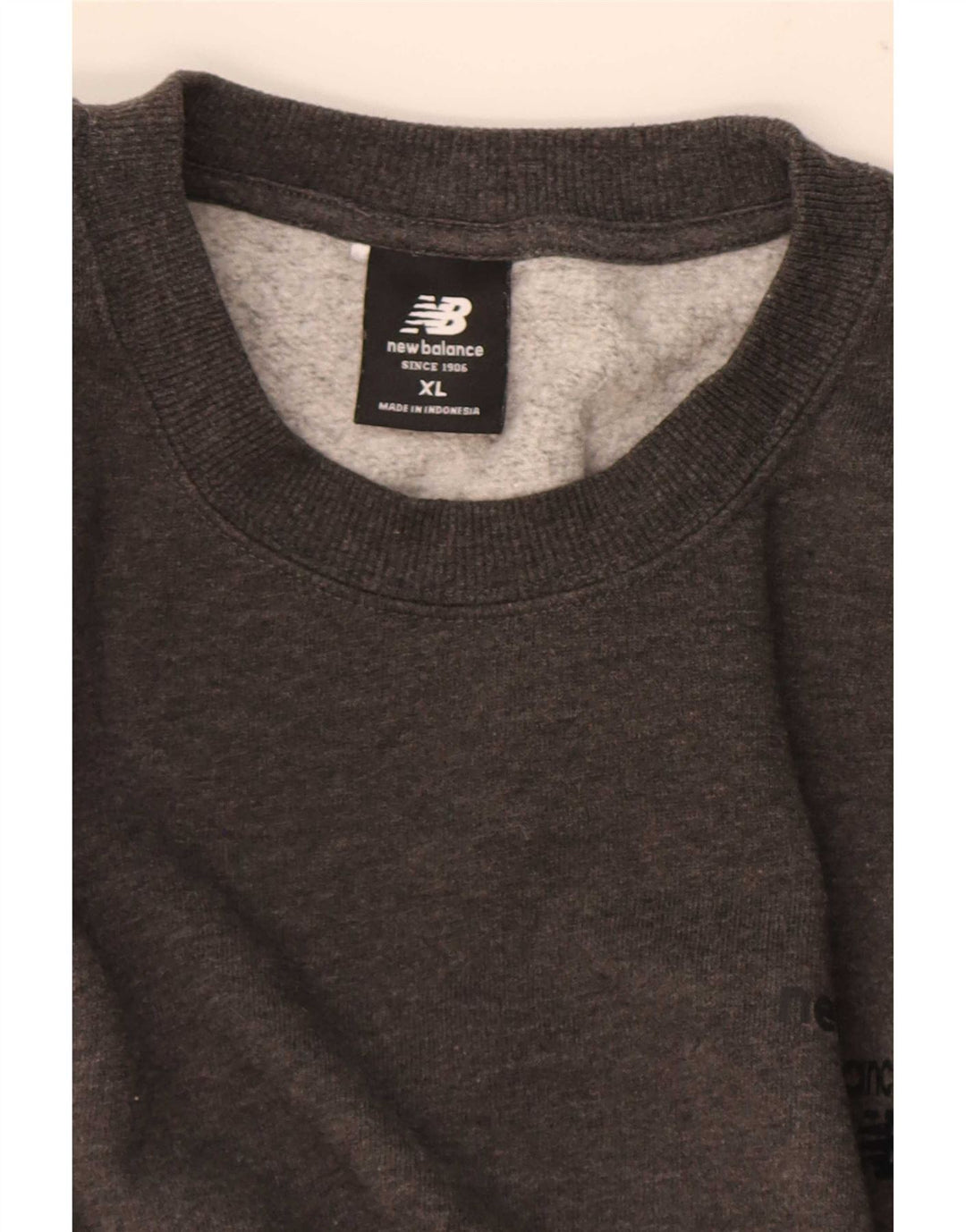 Moletom masculino New Balance Jumper XL cinza manchado