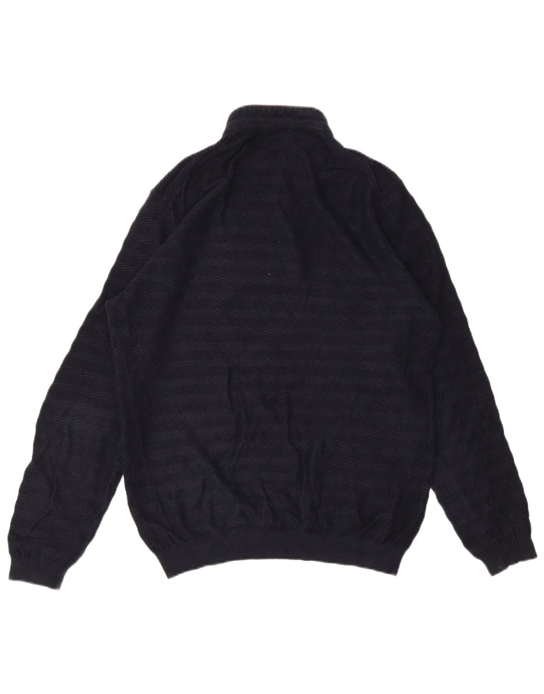 Suéter masculino Massimo Dutti com gola redonda e listrado azul marinho grande