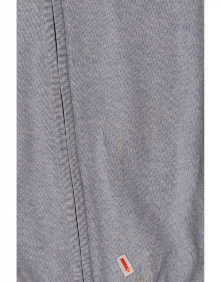 Suéter cardigã feminino LEVI'S Reino Unido 10 algodão azul pequeno