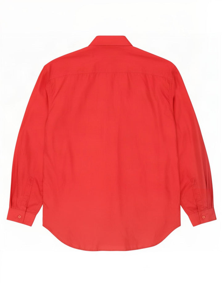 Camisa masculina James Dillon pequena seda vermelha