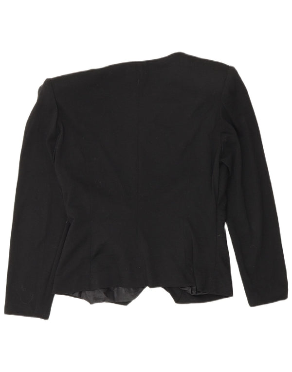 Luisa Spagnoli Cardigan feminino Top IT 46 grande lã preta