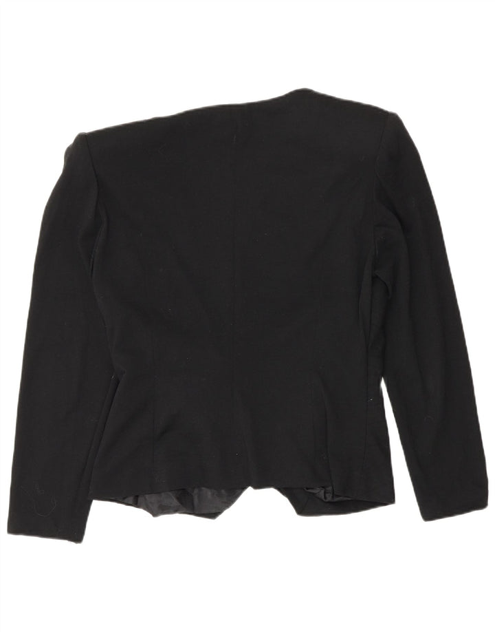 Luisa Spagnoli Cardigan feminino Top IT 46 grande lã preta